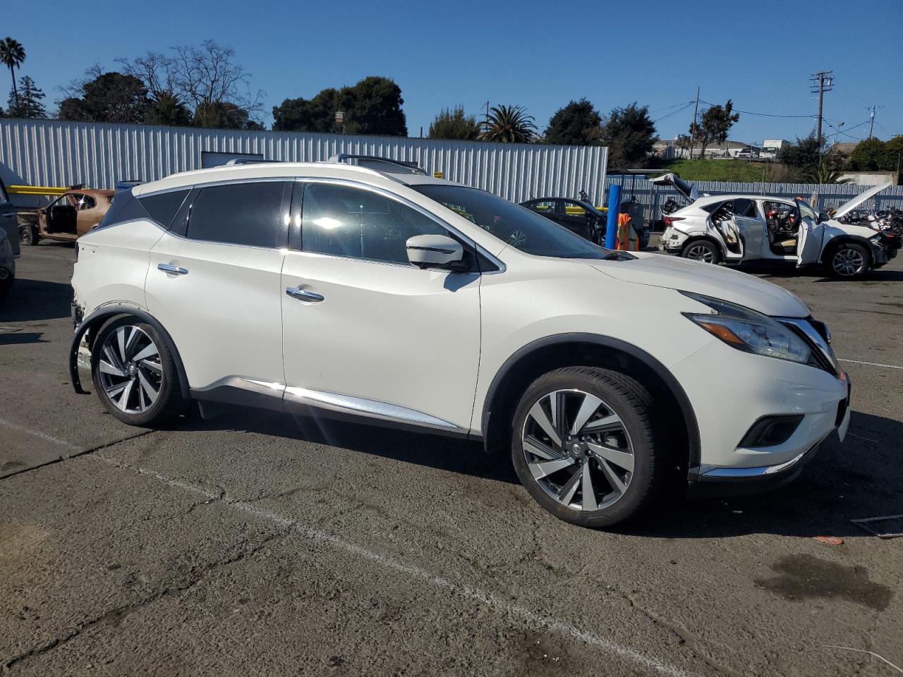 2018 Nissan Murano VIN 5N1AZ2MH0JN102937 Copart auction photo, rear end / side damage thumbnail 4