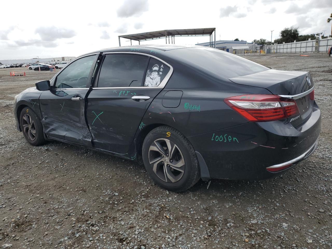 2017 Honda Accord VIN 1HGCR2F3XHA235819 Copart auction photo, side / minor dent/scratches damage thumbnail 2