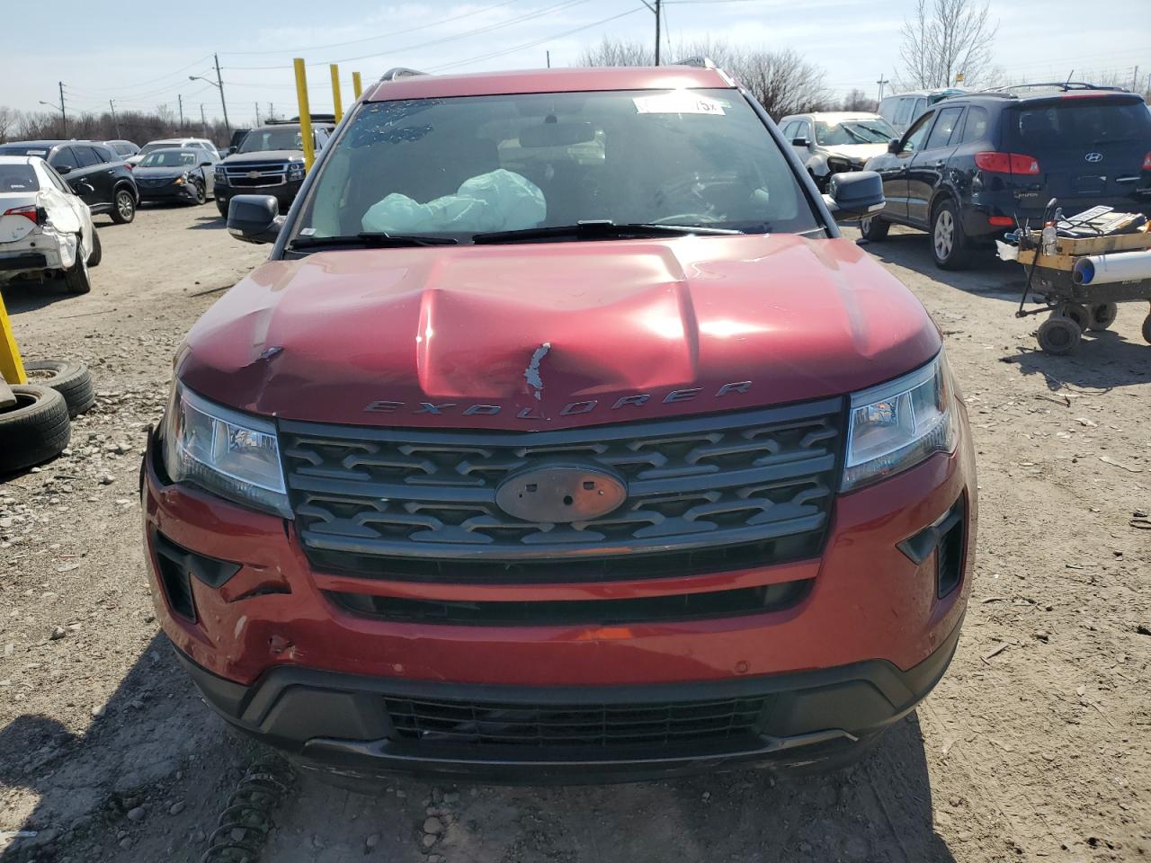 2019 Ford Explorer VIN 1FM5K8D86KGA86435 Copart auction photo, front end / minor dent/scratches damage thumbnail 5