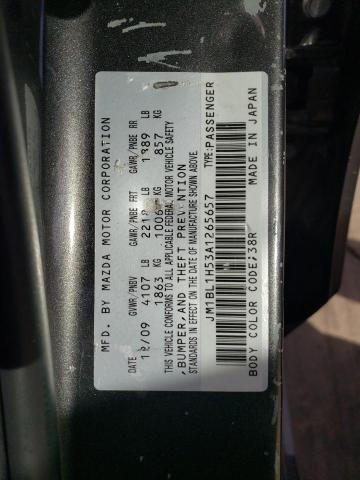 2010 Mazda 3 VIN JM1BL1H53A1265657 Copart auction photo, undercarriage damage thumbnail 12