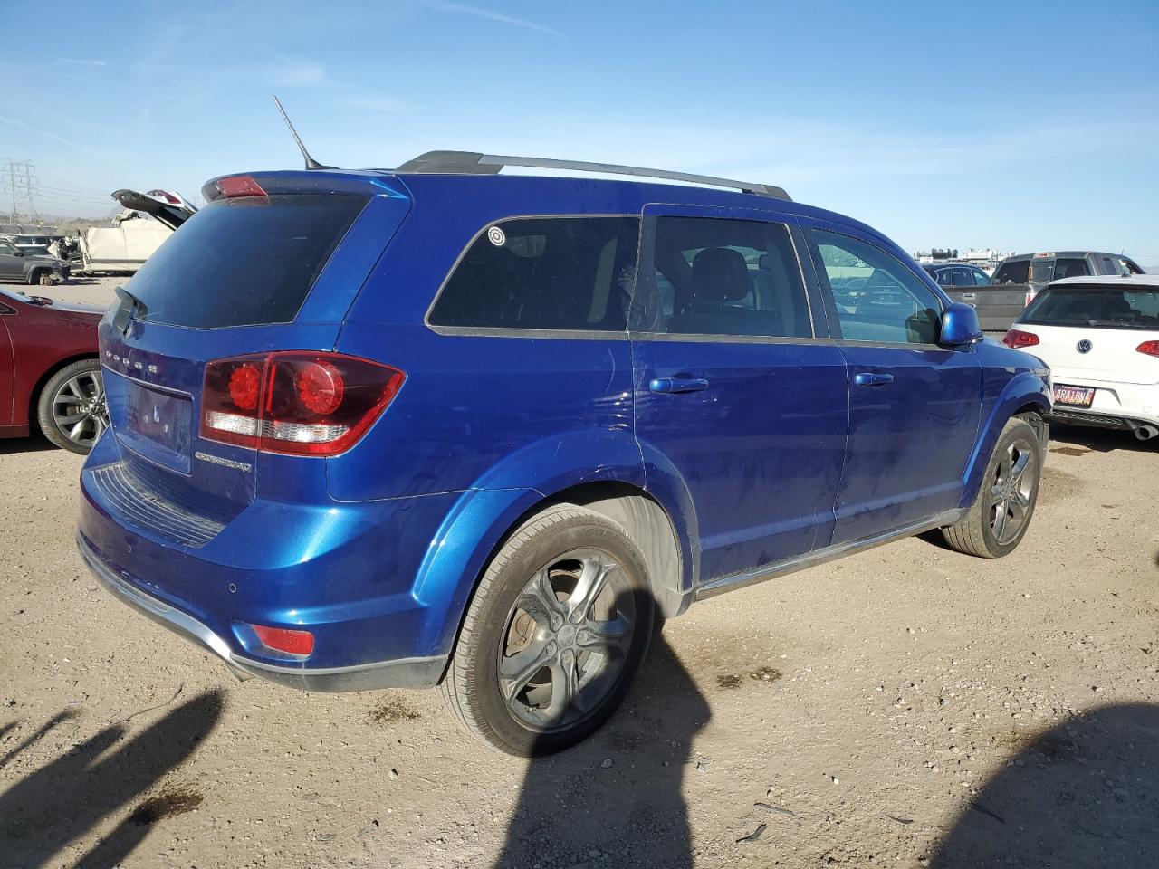 2015 Dodge Journey VIN 3C4PDCGB5FT727657 Copart auction photo, side / front end damage thumbnail 3