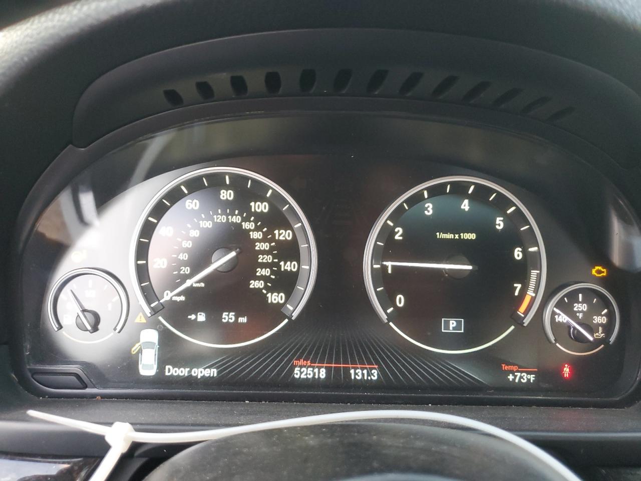 2014 BMW 5er VIN WBA5B1C50ED477778 Copart auction photo, water/flood damage thumbnail 9