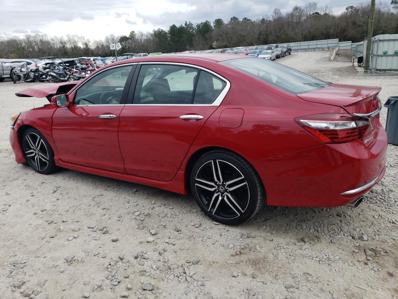 2017 Honda Accord VIN 1HGCR2F57HA801534 Copart auction photo, front end / minor dent/scratches damage thumbnail 2