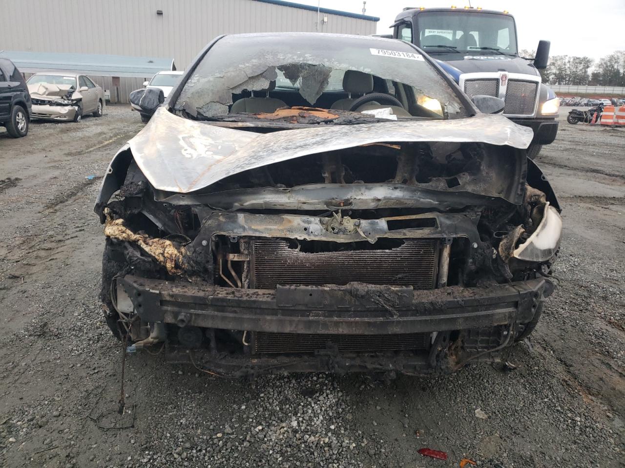 2017 Hyundai Elantra VIN KMHD35LH5HU359187 Copart auction photo, burn - engine damage thumbnail 5