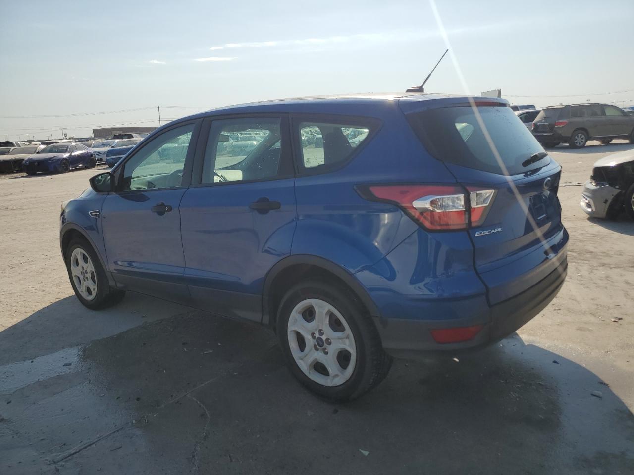 2017 Ford Escape VIN 1FMCU0F72HUE07792 Copart auction photo, side damage thumbnail 2