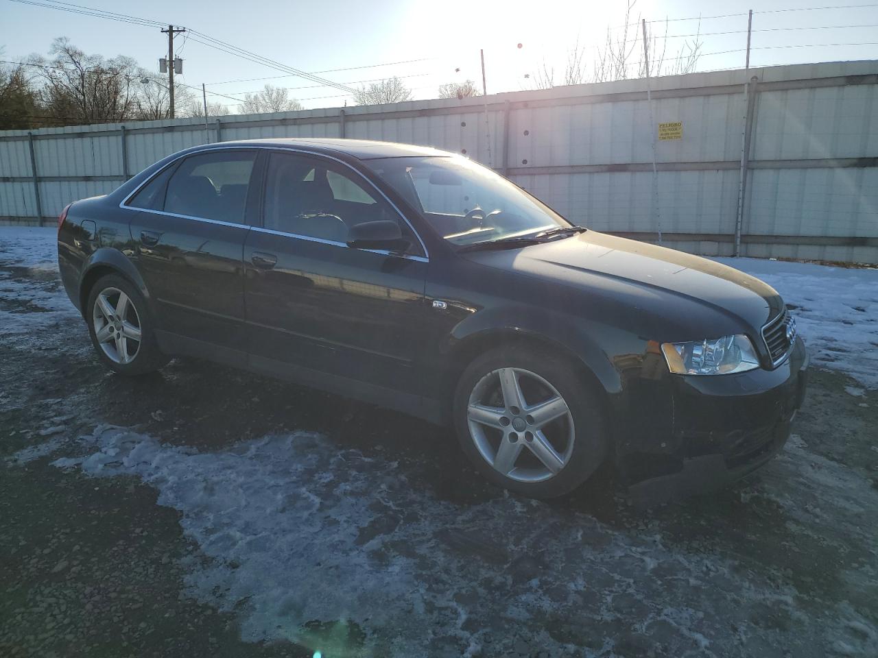 2003 Audi A4 VIN WAULT68EX3A338850 Copart auction photo, side / front end damage thumbnail 4
