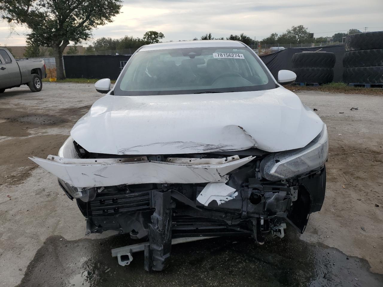 2020 Nissan Sentra VIN 3N1AB8BV5LY276385 Copart auction photo, front end / side damage thumbnail 5