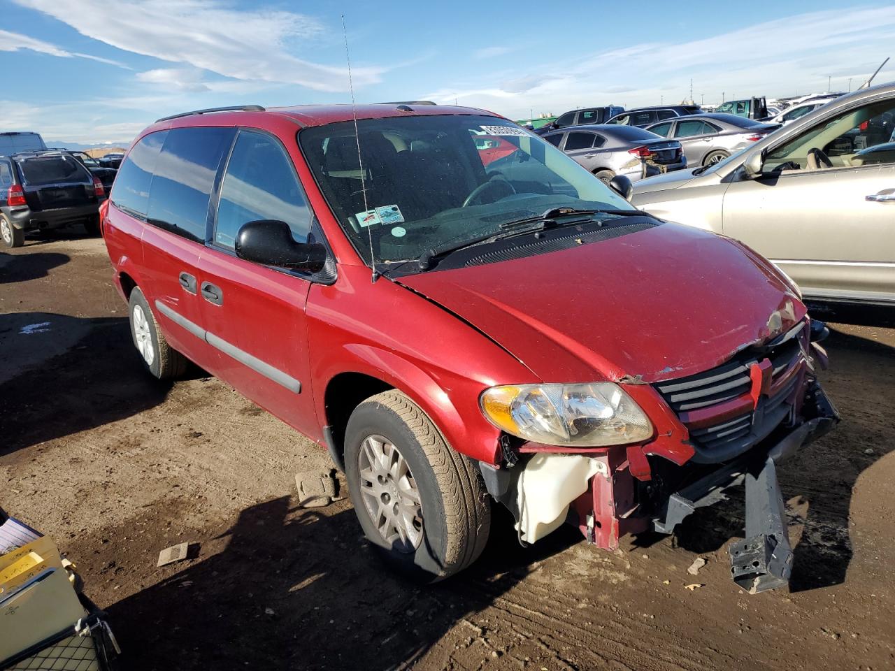 2006 Dodge Caravan VIN 1D4GP24R86B664996 Copart auction photo, front end / mechanical damage thumbnail 4