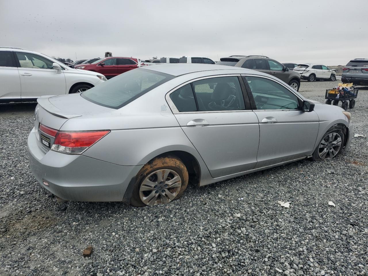 2011 Honda Accord VIN 1HGCP2F61BA002614 Copart auction photo, all over damage thumbnail 3
