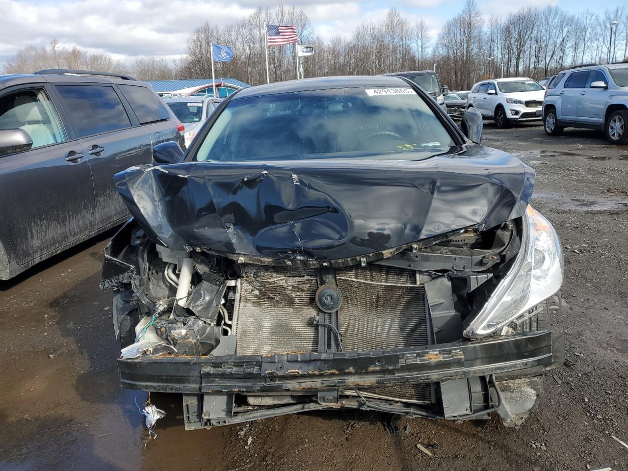 2011 Hyundai Sonata VIN 5NPEB4ACXBH071597 Copart auction photo, front end / minor dent/scratches damage thumbnail 5