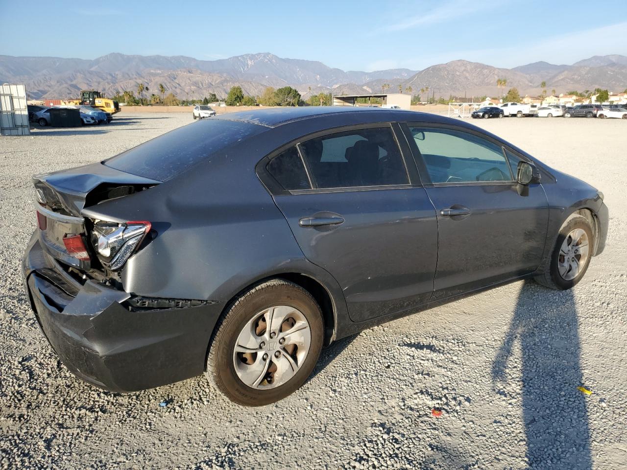 2013 Honda Civic VIN 19XFB2F57DE215570 Copart auction photo, rear end damage thumbnail 3