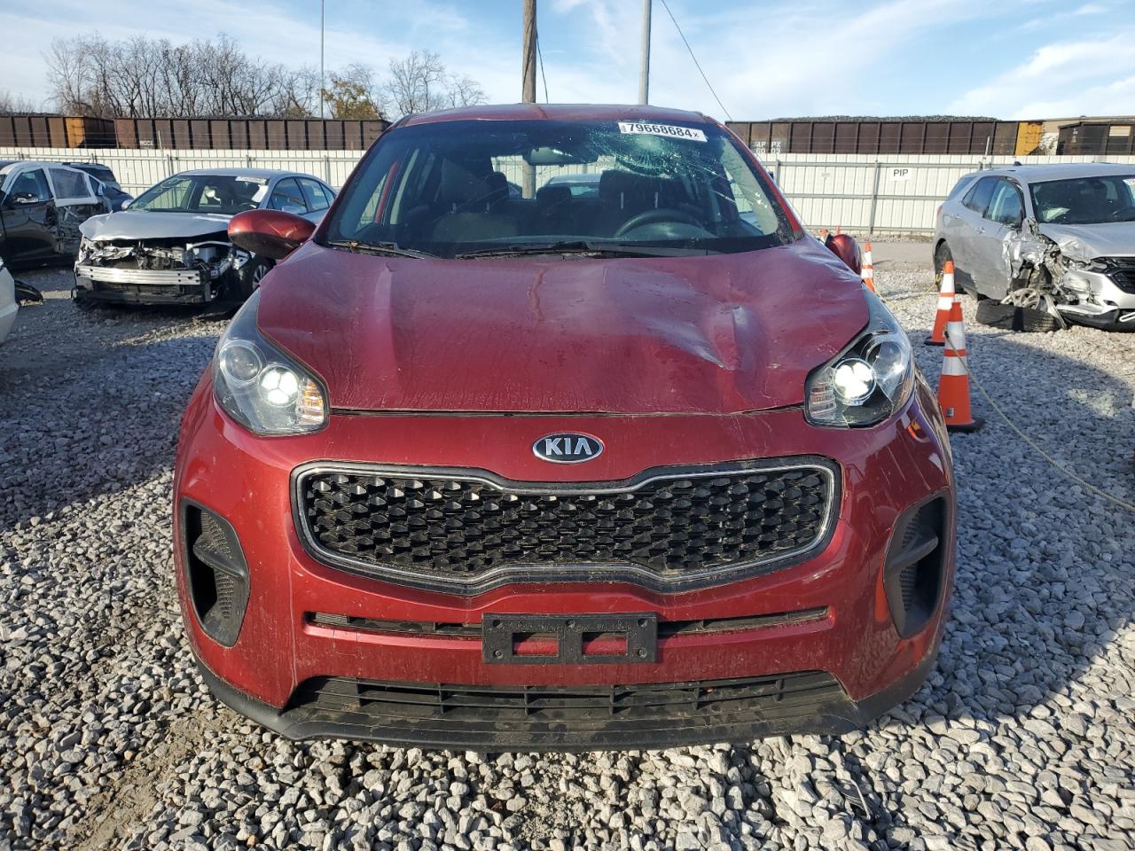 2019 KIA Sportage VIN KNDPM3AC6K7557258 Copart auction photo, all over damage thumbnail 5