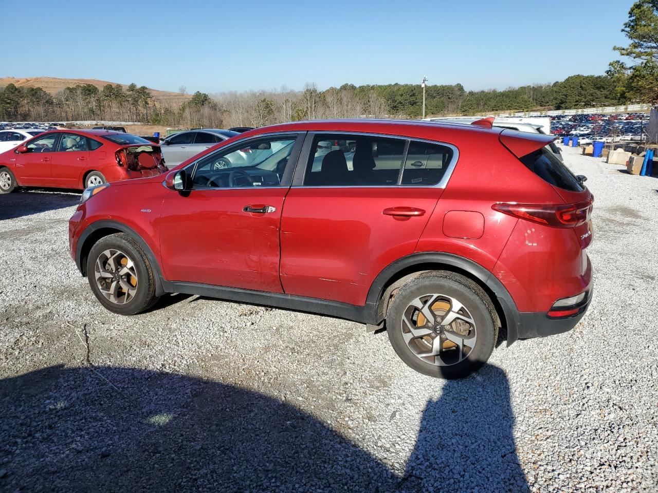 2021 KIA Sportage VIN KNDPMCAC5M7877769 Copart auction photo, front end / side damage thumbnail 2