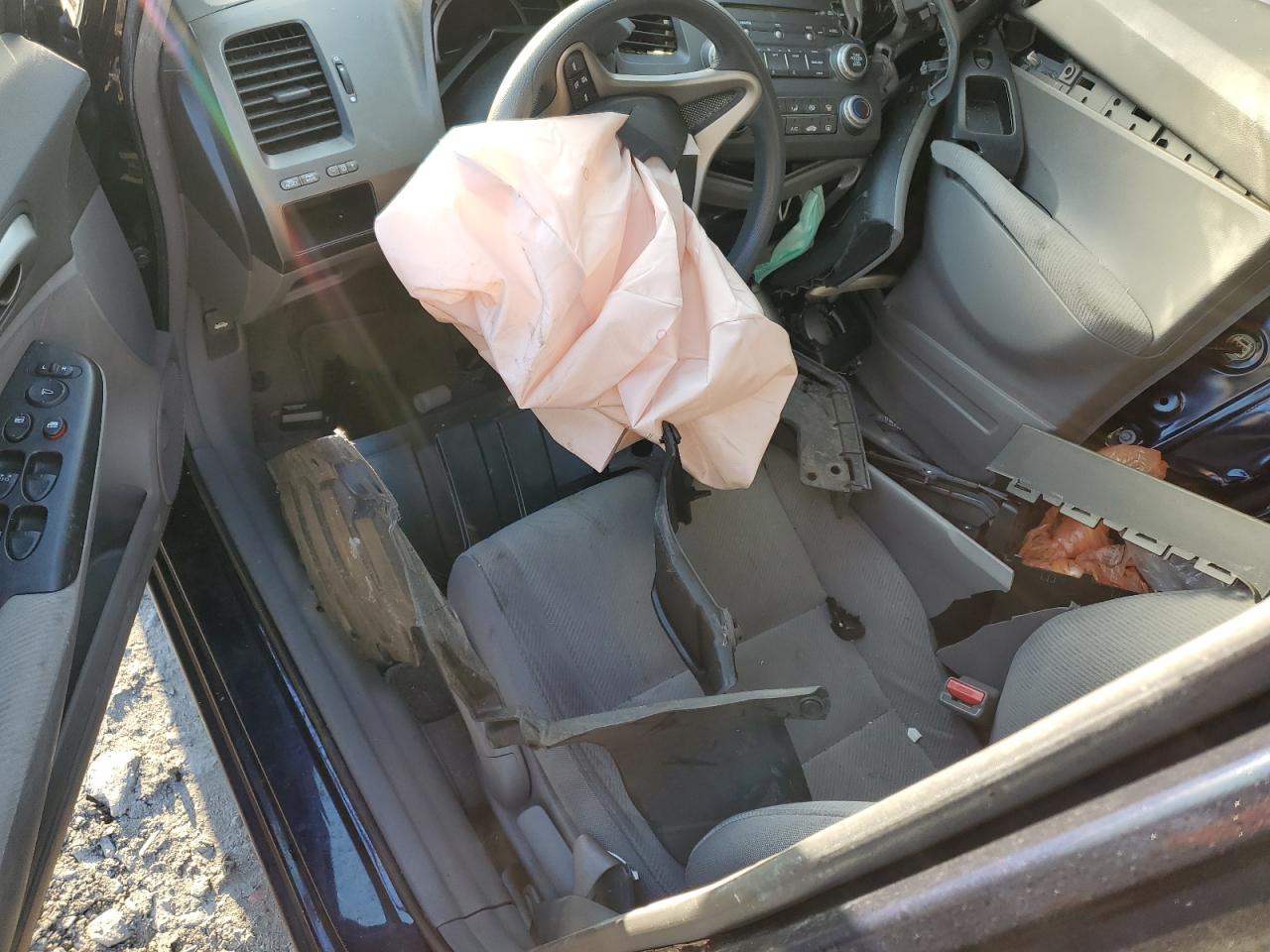 2010 Honda Civic VIN 2HGFA1F54AH504436 Copart auction photo, all over / side damage thumbnail 8