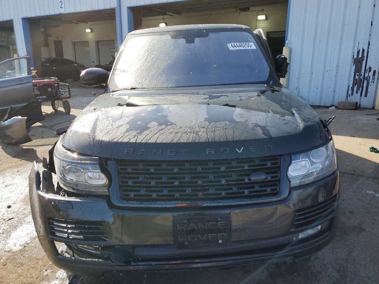 2015 Land Rover Range Rover VIN SALGS3TF7FA209810 Copart auction photo, side / front end damage thumbnail 5