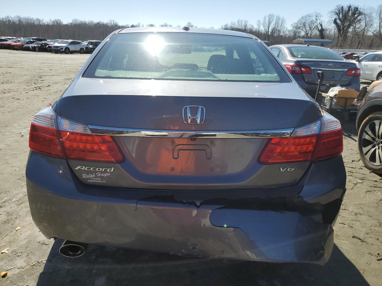 2014 Honda Accord VIN 1HGCR3F82EA028029 Copart auction photo, rear end damage thumbnail 6