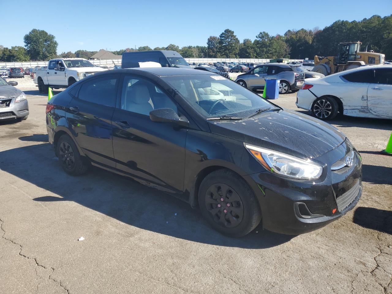 2017 Hyundai Accent VIN KMHCT4AE1HU281893 Copart auction photo, side / front end damage thumbnail 4