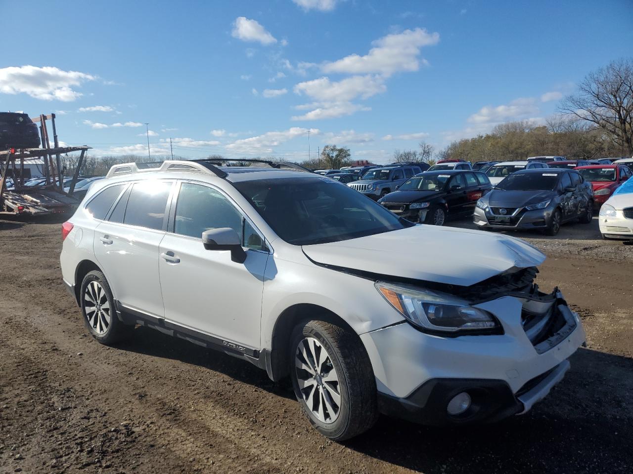 2015 Subaru Outback VIN 4S4BSBNCXF3305669 Copart auction photo, front end / rear end damage thumbnail 4