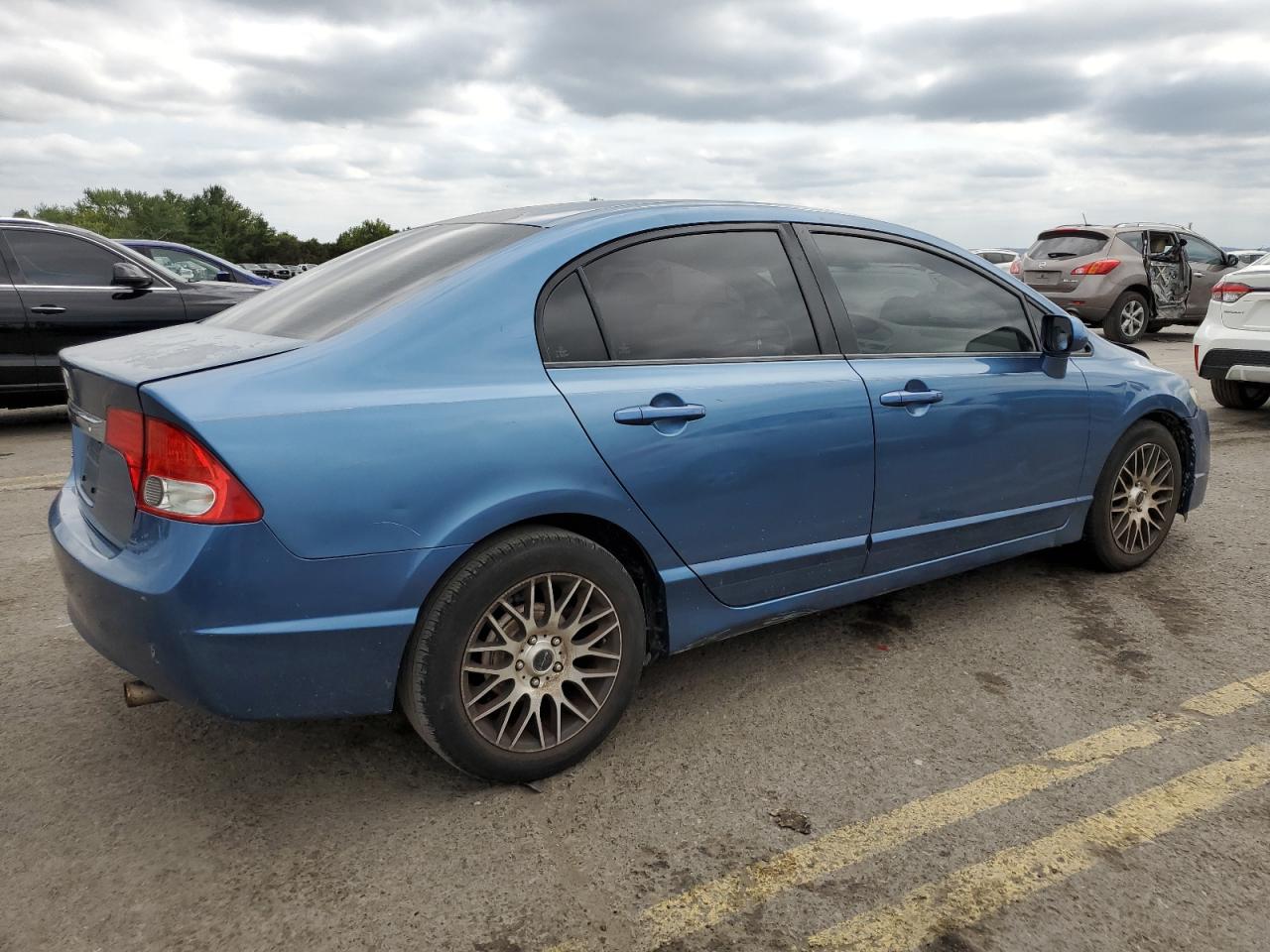 2010 Honda Civic VIN 2HGFA1F54AH566810 Copart auction photo, front end / rear end damage thumbnail 3