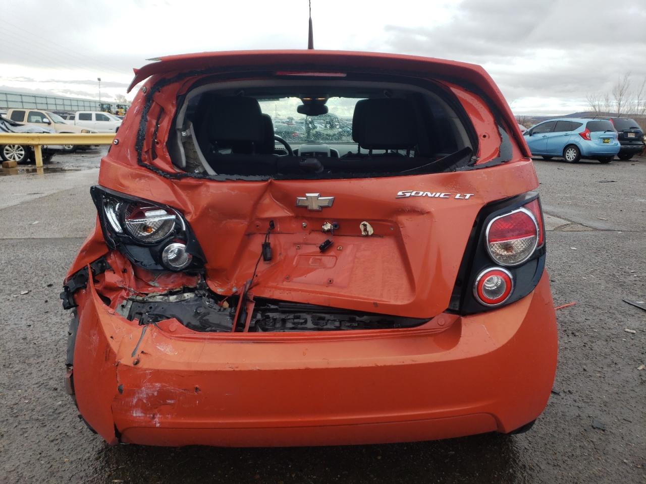 2012 Chevrolet Sonic VIN 1G1JC6SH0C4194648 Copart auction photo, rear end damage thumbnail 6