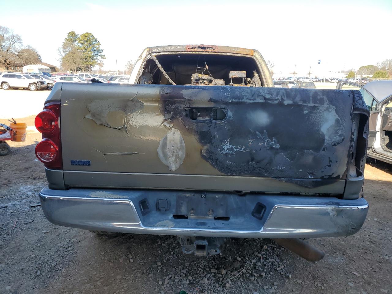 2008 Dodge RAM VIN 3D7KR29AX8G126840 Copart auction photo, burn / burn - interior damage thumbnail 6