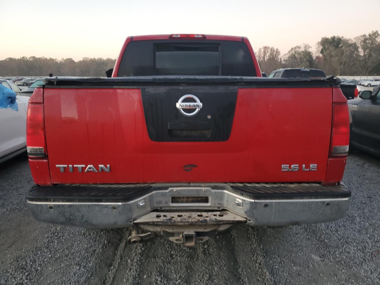 2005 Nissan Titan VIN 1N6BA07B45N518830 Copart auction photo, water/flood / minor dent/scratches damage thumbnail 6
