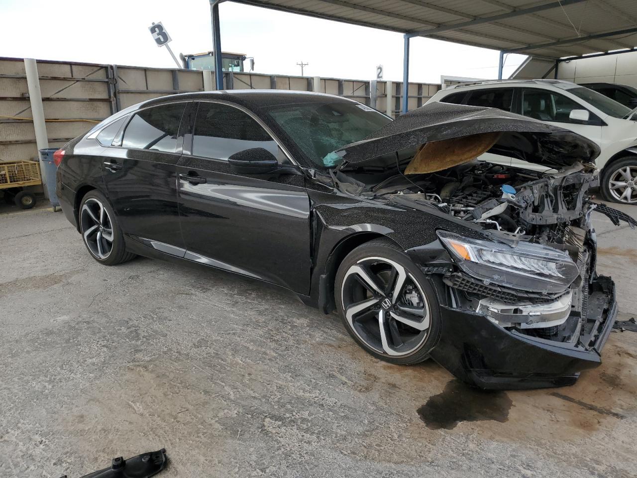 2022 Honda Accord VIN 1HGCV1F38NA118323 Copart auction photo, front end damage thumbnail 4