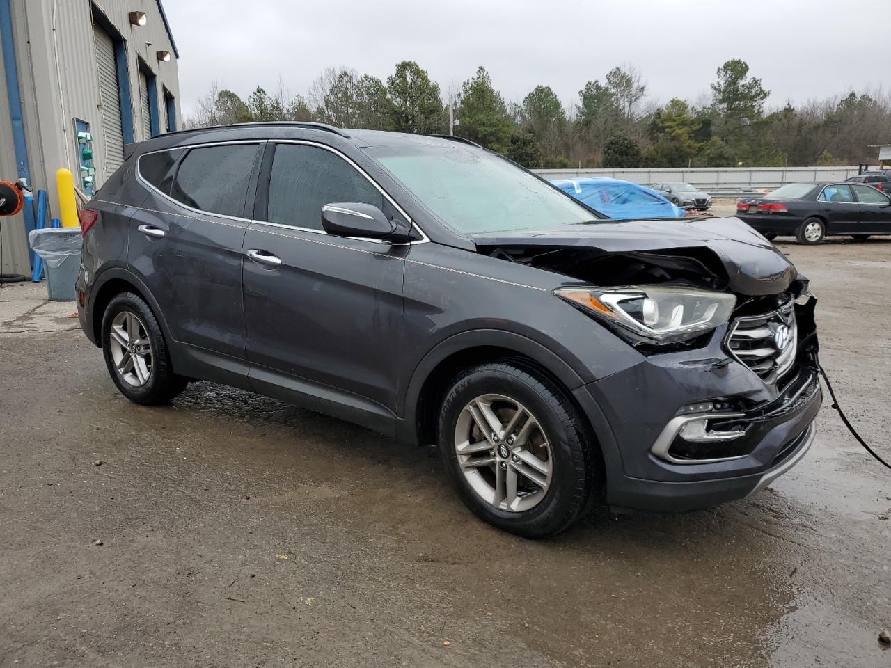 2017 Hyundai Santa Fe VIN 5XYZU3LB0HG382546 Copart auction photo, front end damage thumbnail 4