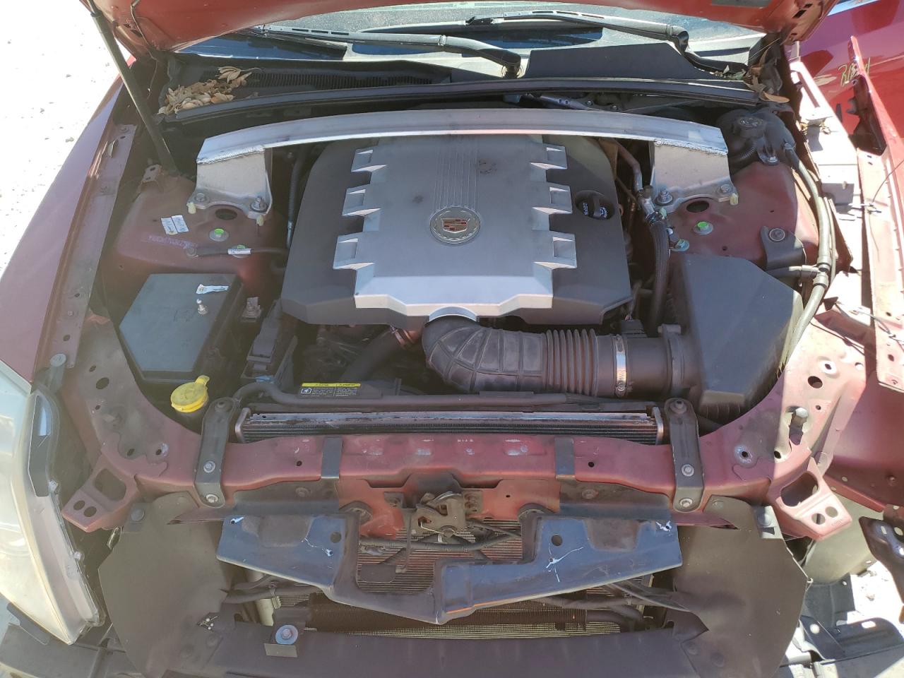 2008 Cadillac CTS VIN 1G6DV57V480211590 Copart auction photo, front end damage thumbnail 11