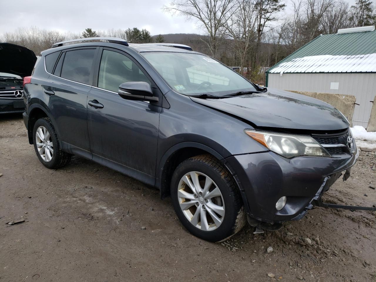 2014 Toyota RAV 4 VIN JTMDFREV8ED075957 Copart auction photo, front end / undercarriage damage thumbnail 4