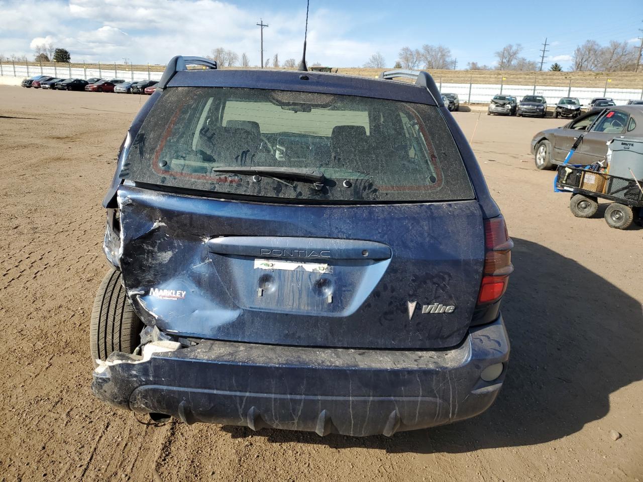 2007 Pontiac Vibe VIN 5Y2SL67847Z414032 Copart auction photo, rear end damage thumbnail 6