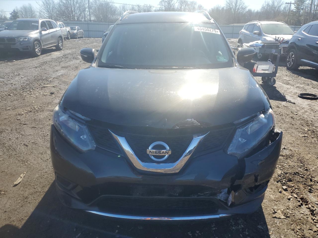 2015 Nissan Rogue VIN KNMAT2MV3FP505897 Copart auction photo, front end damage thumbnail 5