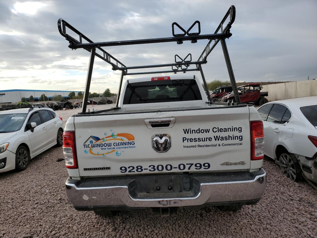 2019 RAM 2500 VIN 3C6UR5JL5KG649196 Copart auction photo, front end / side damage thumbnail 6