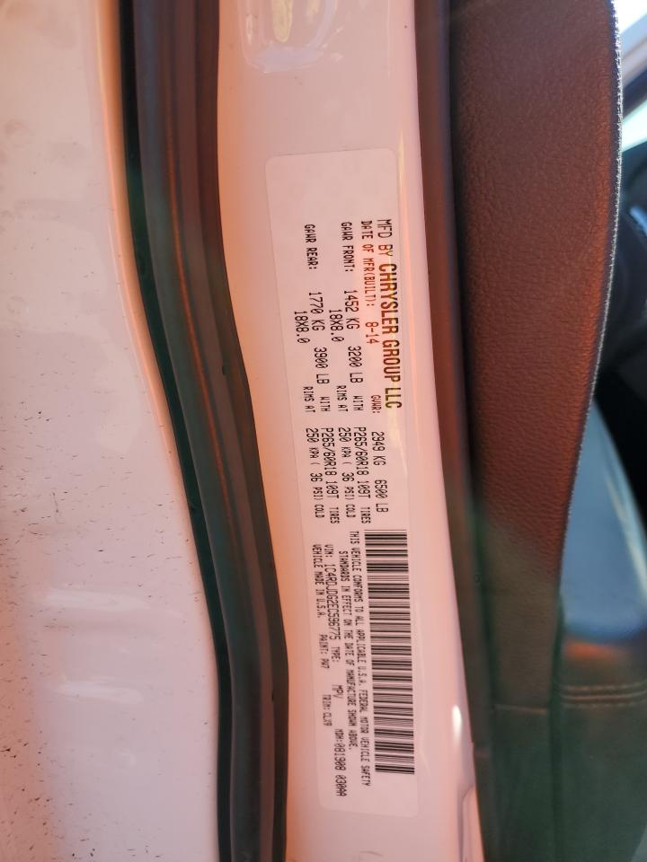 2014 Dodge Durango VIN 1C4RDJDG2EC596775 Copart auction photo, vandalism / all over damage thumbnail 12