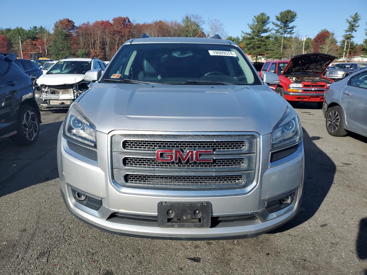 2016 GMC Acadia VIN 1GKKVRKD6GJ338607 Copart auction photo, side / front end damage thumbnail 5