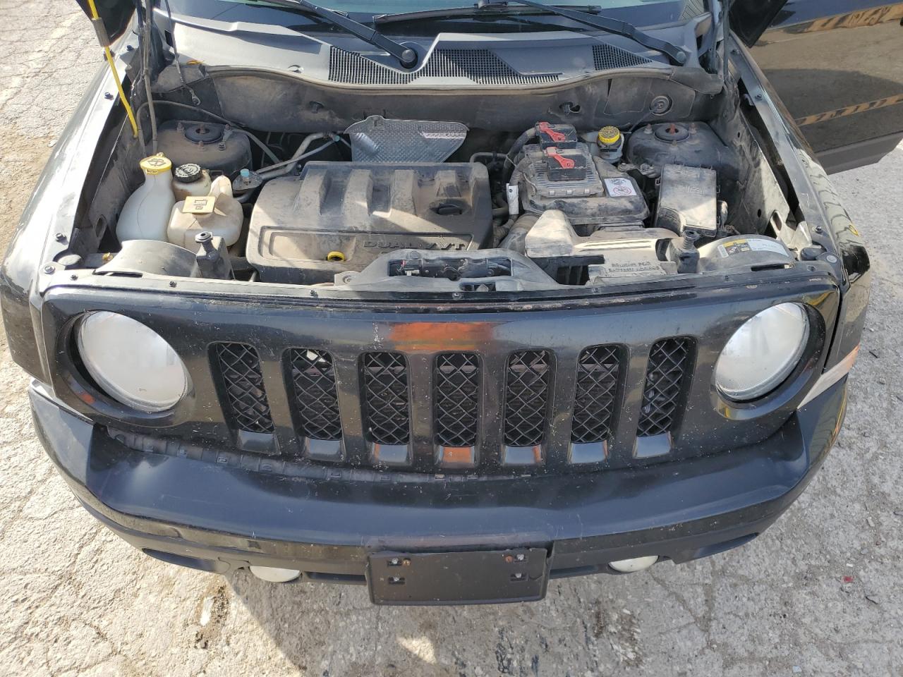 2014 Jeep Liberty (Patriot) VIN 1C4NJRFB7ED766517 Copart auction photo, rear end / hail damage thumbnail 12