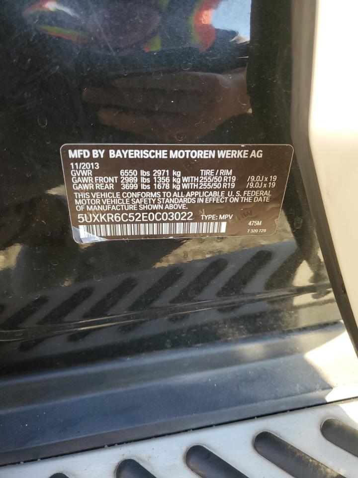 2014 BMW X5 VIN 5UXKR6C52E0C03022 Copart auction photo, normal wear / minor dent/scratches damage thumbnail 13