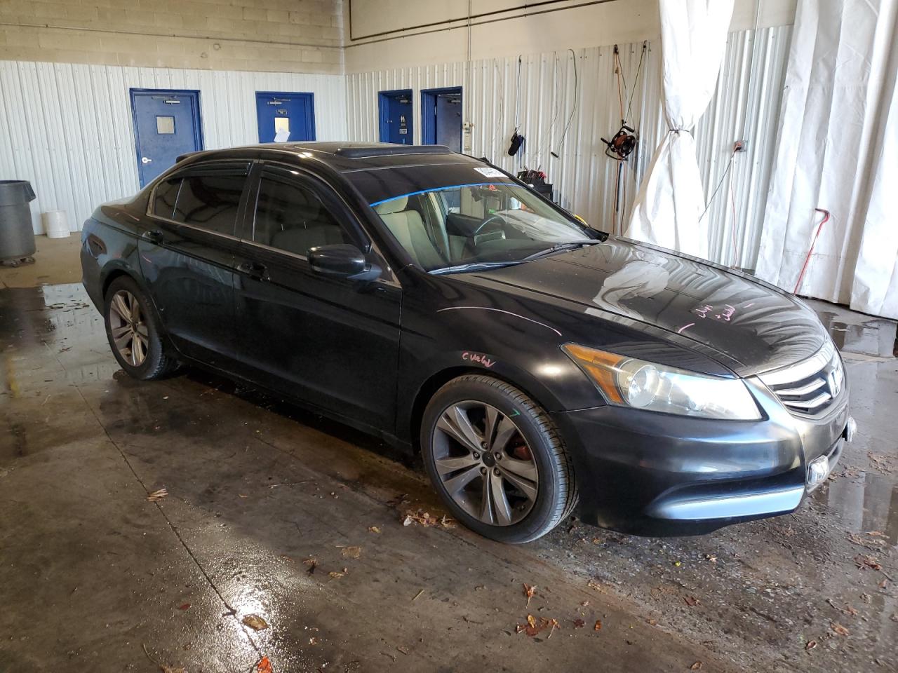 2011 Honda Accord VIN 1HGCP2F76BA045919 Copart auction photo, front end / side damage thumbnail 4