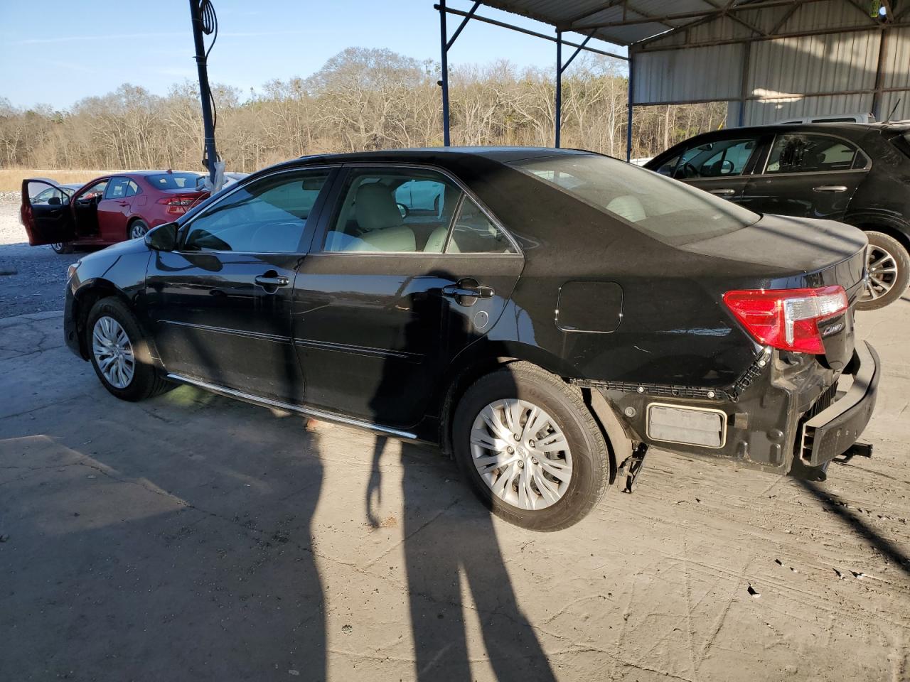 2013 Toyota Camry VIN 4T4BF1FK3DR280390 Copart auction photo, rear end damage thumbnail 2