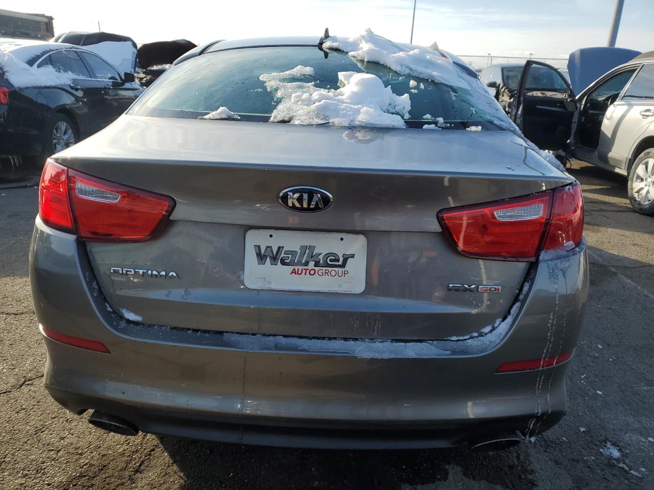 2014 KIA Optima VIN 5XXGN4A75EG337031 Copart auction photo, front end damage thumbnail 6
