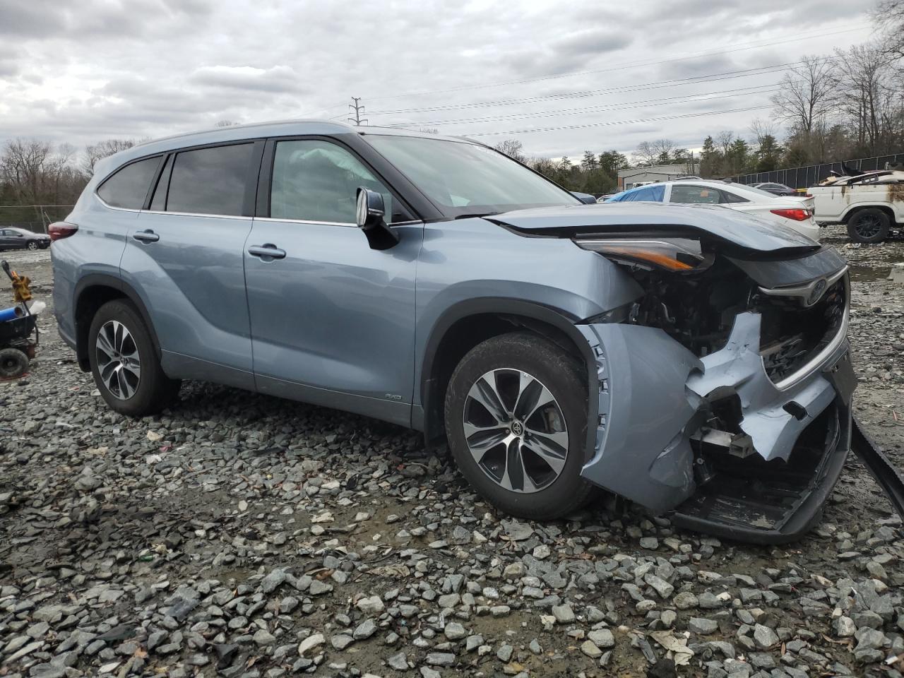 2024 Toyota Highlander VIN 5TDKBRCHXRS616145 Copart auction photo, front end damage thumbnail 4