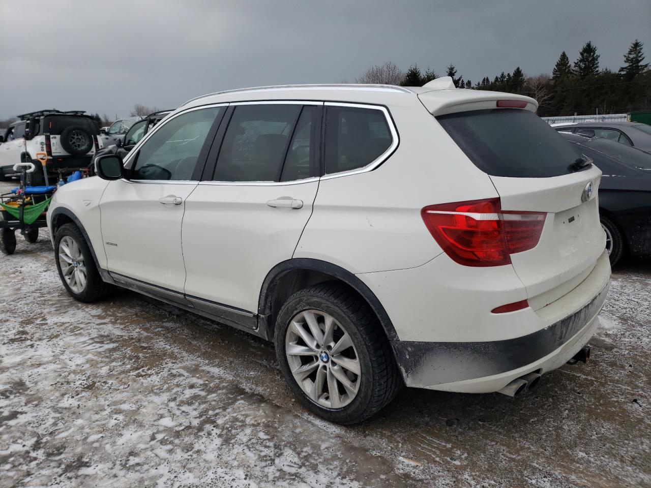 2014 BMW X3 VIN 5UXWX9C57E0D12083 Copart auction photo, mechanical damage thumbnail 2
