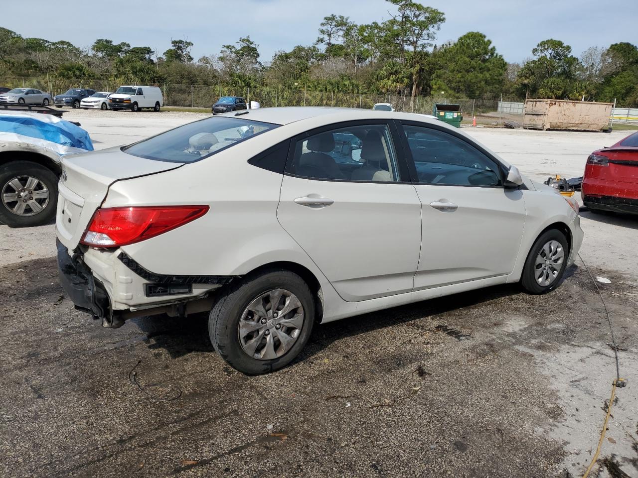 2016 Hyundai Accent VIN KMHCT4AE5GU965912 Copart auction photo, rear end / minor dent/scratches damage thumbnail 3
