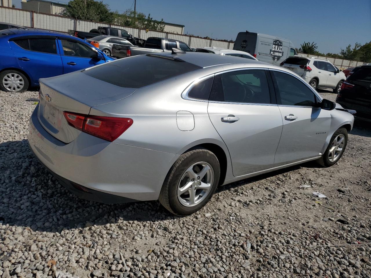 2018 Chevrolet Malibu VIN 1G1ZB5STXJF134558 Copart auction photo, side / front end damage thumbnail 3