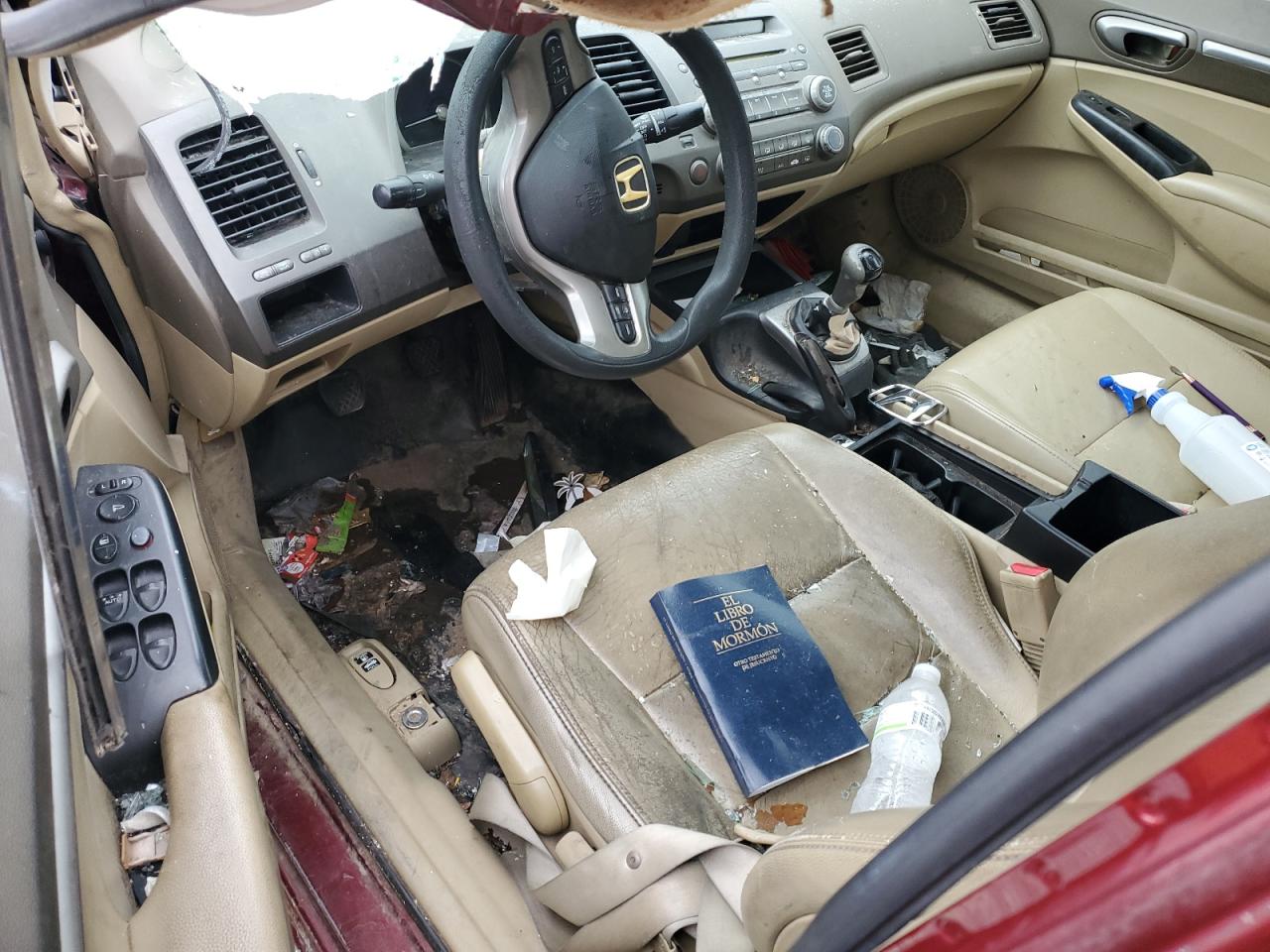 2008 Honda Civic VIN 1HGFA15858L019988 Copart auction photo, all over damage thumbnail 8