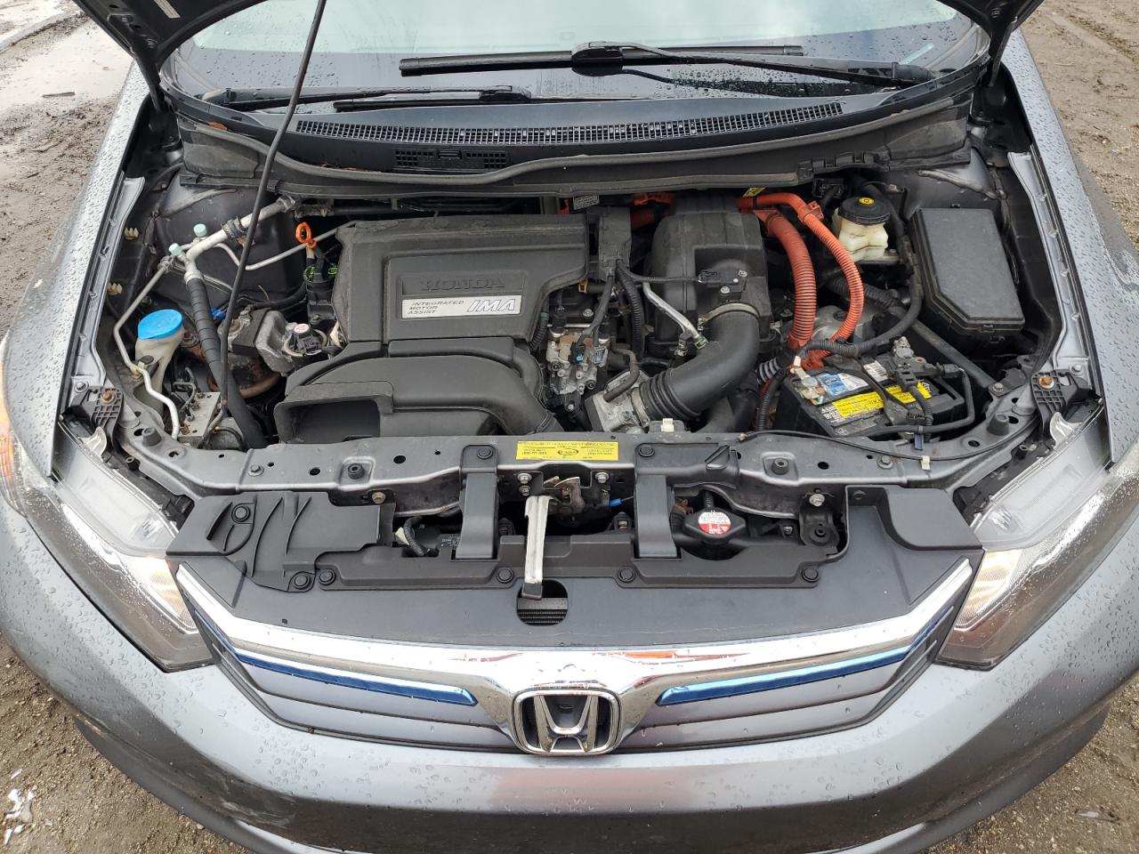 2012 Honda Civic VIN JHMFB4F23CS005625 Copart auction photo, side / rear end damage thumbnail 12