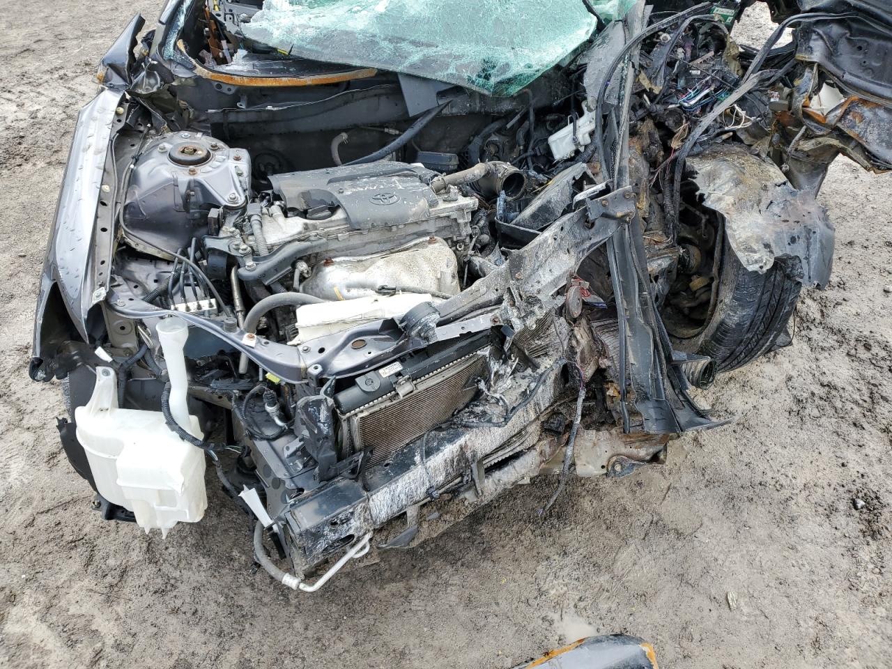 2014 Toyota Camry VIN 4T4BF1FK3ER374576 Copart auction photo, rollover damage thumbnail 11