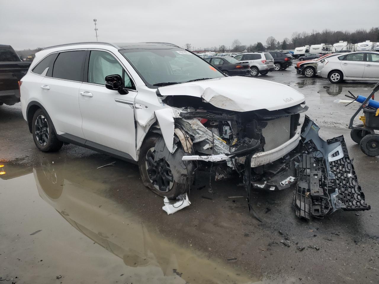 2024 KIA Sorento VIN 5XYRL4JC1RG296541 Copart auction photo, front end damage thumbnail 4