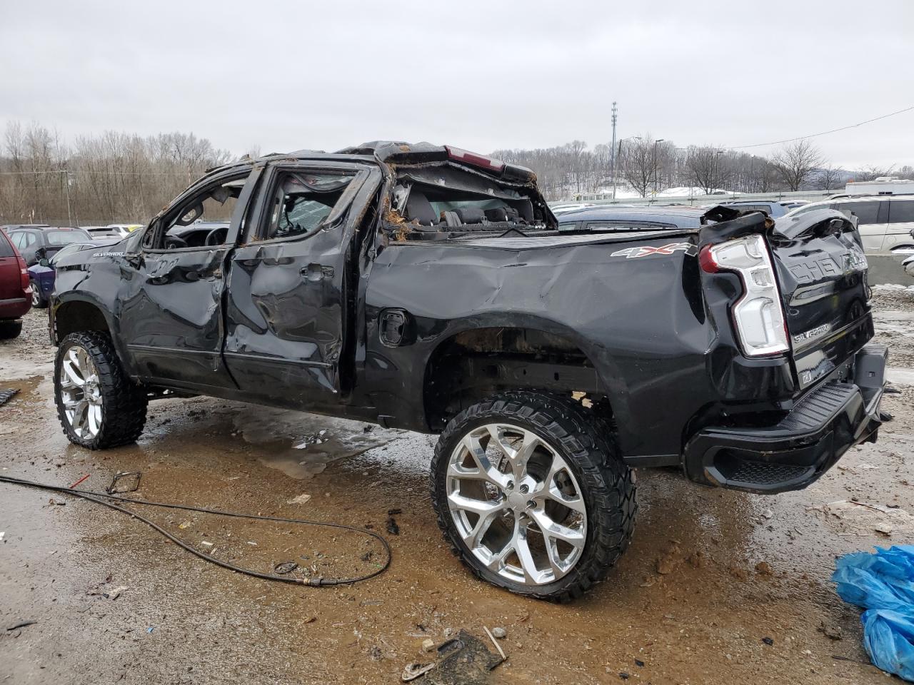 2020 Chevrolet Silverado VIN 1GCUYBEF3LZ183347 Copart auction photo, rollover damage thumbnail 2