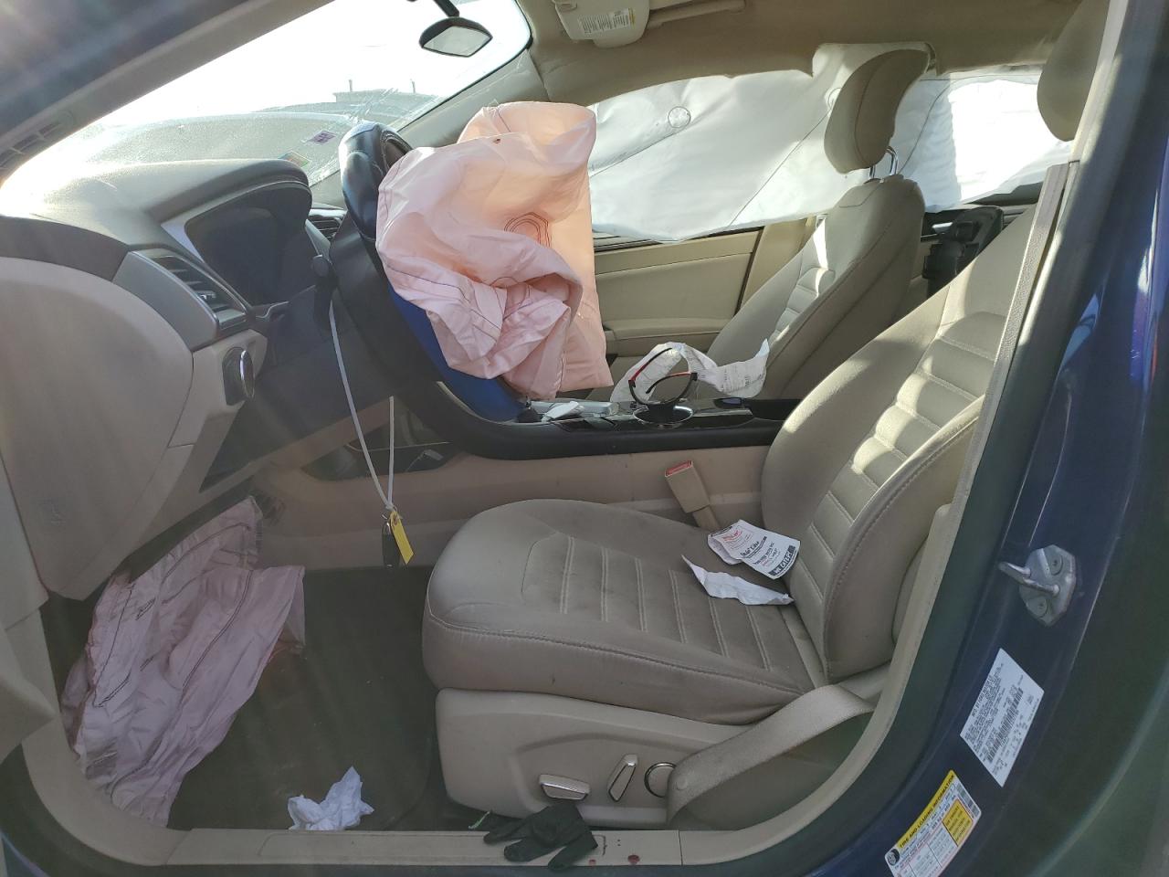 2014 Ford Fusion VIN 1FA6P0HD9E5357786 Copart auction photo, front end damage thumbnail 7